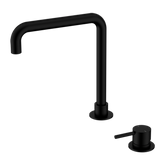 Mecca Hob Basin Nero Mixer Square Spout - Matt Black